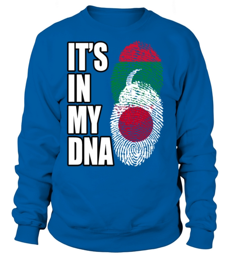 Maldivian And Japanese Mix Heritage DNA Flag Sweatshirt Unisex