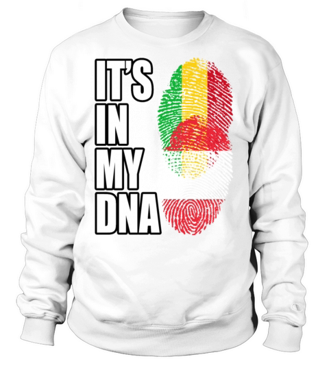 Malian And Austrian Mix Heritage DNA Flag Sweatshirt Unisex