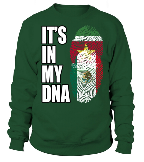 Surinamese And Mexican Vintage Heritage DNA Flag Sweatshirt Unisex