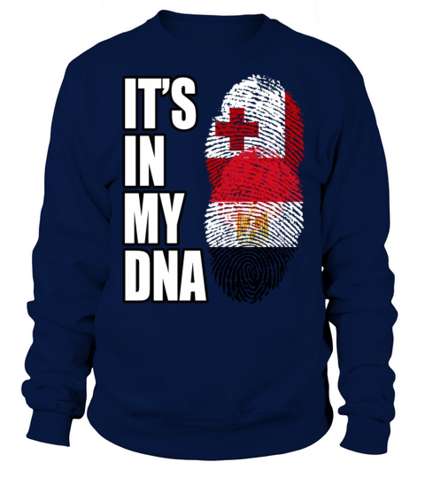 Tongan And Egyptian Mix Heritage DNA Flag Sweatshirt Unisex