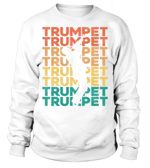 Trumpet Player Retro Vintage Sweatshirt Unisex