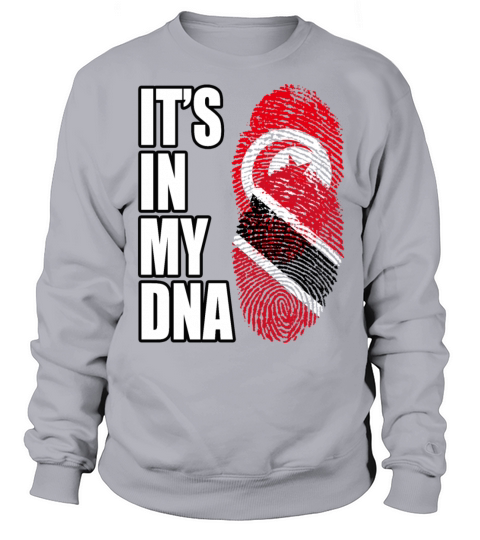 Tunisian And Trinidad Tobago Mix Heritage DNA Flag Sweatshirt Unisex