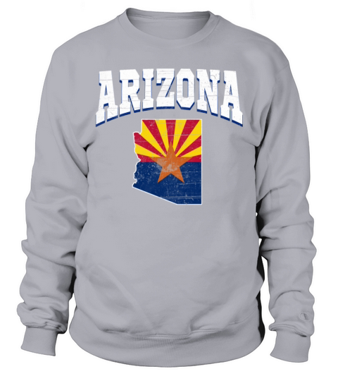US America State Flag Land Map Arizona Sweatshirt Unisex