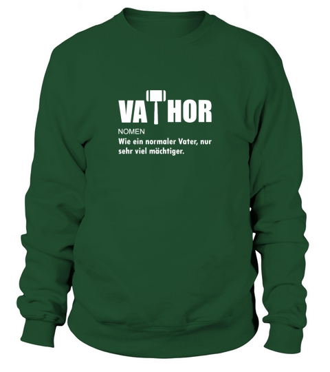 Vathor Vatertag Geschenk Superheld Comic Hammer Sweatshirt Unisex