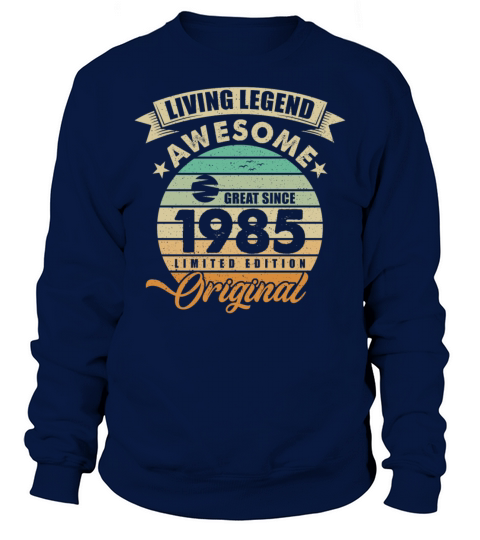 Vintaga 1985 Birthday Sweatshirt Unisex