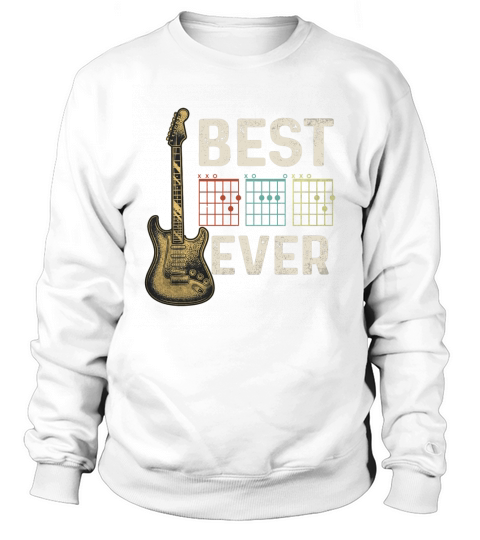 Vintage Guitarist Best Dad Ever Guitar Dad Chord Men Gift T-Shirt - Mouse Pad Sweatshirt Unisex