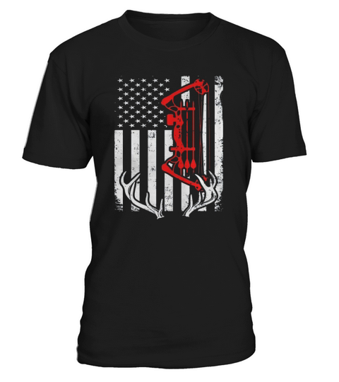 Bow Hunting American Flag Archery For Hunter T-Shirt Unisex