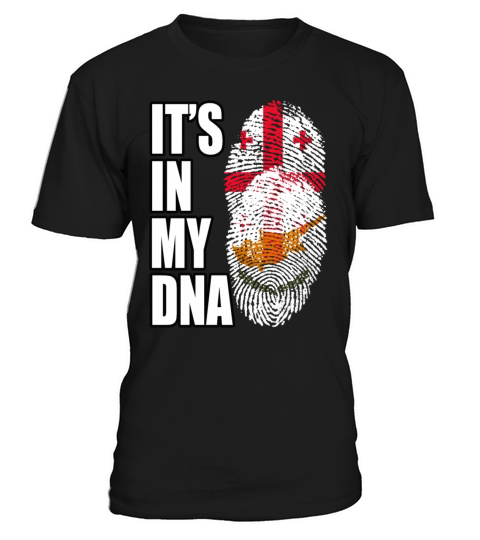 Georgian And Cypriot Mix Heritage DNA Flag T-Shirt Unisex