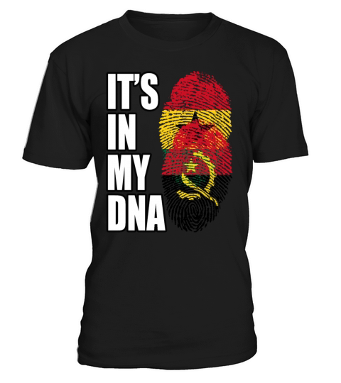 Ghanaian And Angolan Mix Heritage DNA Flag T-Shirt Unisex
