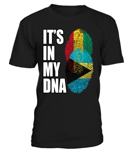Guinean And Bahamian Mix Heritage DNA Flag T-Shirt Unisex