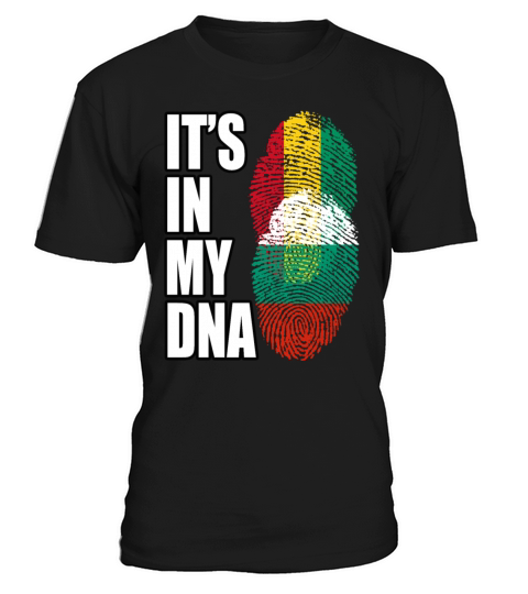 Guinean And Bulgarian Mix Heritage DNA Flag T-Shirt Unisex