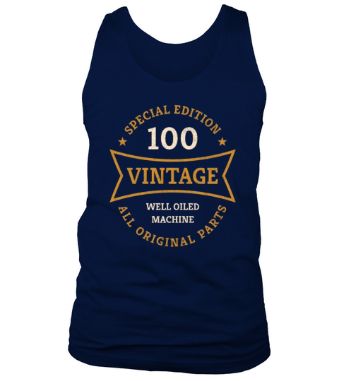 100 Year Old Born 1922 Vintage 100th Birthday Gift Tank Top Unisex