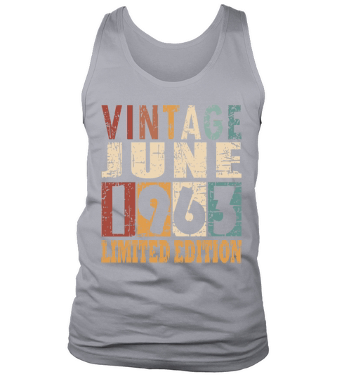 1963 vintage born in June gift Tank Top Unisex