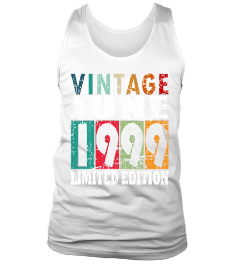 1999 vintage born in June gift Tank Top Unisex