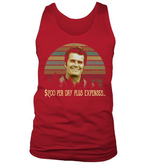 $200 Per Day Plus Expenses Vintage {Jim Rockford The Rockford Files} Tank Top Unisex