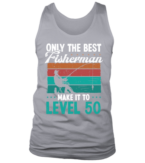 50 Year Old Vintage Fishing 50th Birthday Fisher Tank Top Unisex