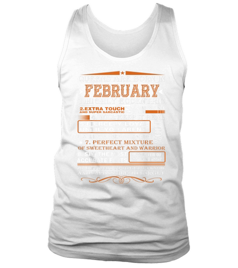 Aquarius Zodiac Queens are Born in February Woman Tank Top Unisex
