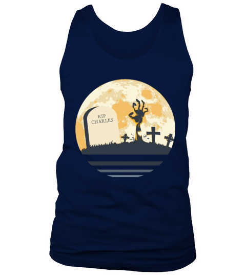 CHARLES Grave Tombstone Halloween Zombie Spooky Tank Top Unisex