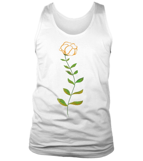 Flor vintage en acuarela Tank Top Unisex