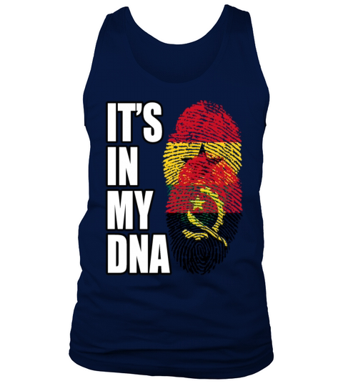 Ghanaian And Angolan Mix Heritage DNA Flag Tank Top Unisex
