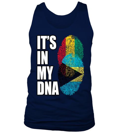 Guinean And Bahamian Mix Heritage DNA Flag Tank Top Unisex