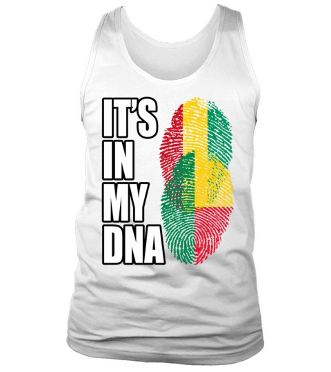 Guinean And Benin Mix Heritage DNA Flag Tank Top Unisex