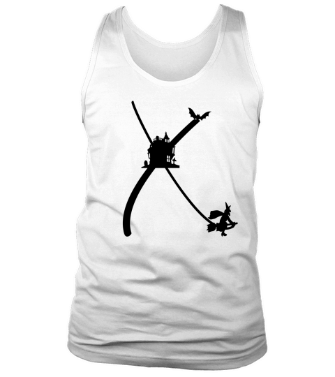 Halloween Alphabets Clipart X Tank Top Unisex
