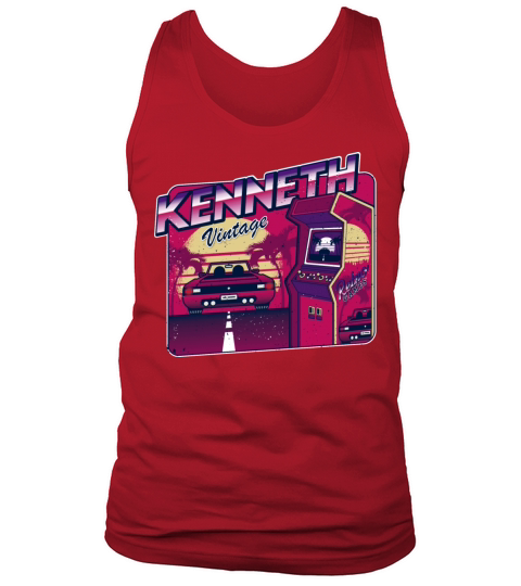 Kenneth - Personalized Vintage Gamer 80s 90s Tank Top Unisex