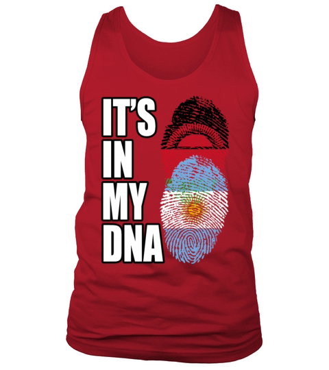Malawian And Argentinian Mix Heritage DNA Flag Tank Top Unisex