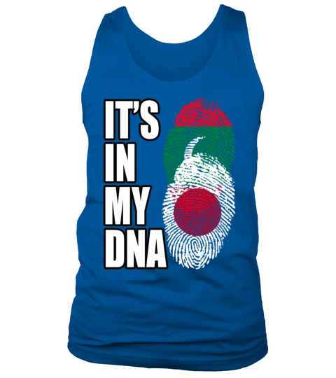 Maldivian And Japanese Mix Heritage DNA Flag Tank Top Unisex
