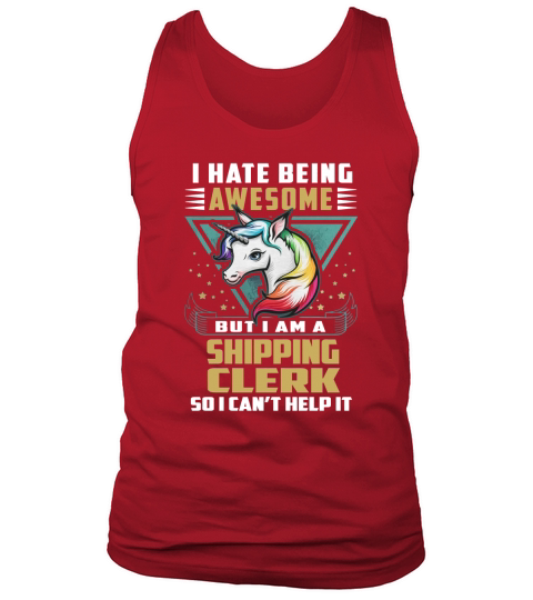 SHIPPING CLERK Job Unicorn Tank Top Unisex