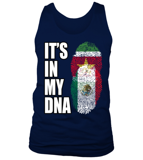 Surinamese And Mexican Vintage Heritage DNA Flag Tank Top Unisex