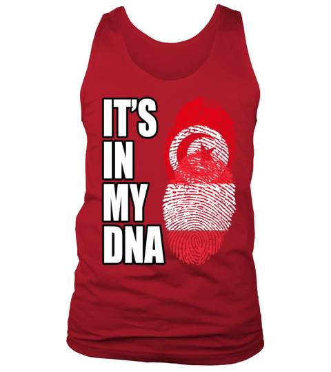 Tunisian And Austrian Mix Heritage DNA Flag Tank Top Unisex