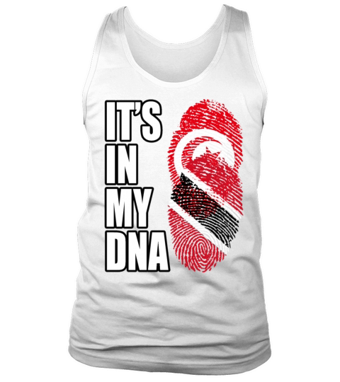 Tunisian And Trinidad Tobago Mix Heritage DNA Flag Tank Top Unisex