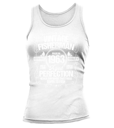 1963 Birthday for Men Fishing Rod 1963 Year Tank top Woman