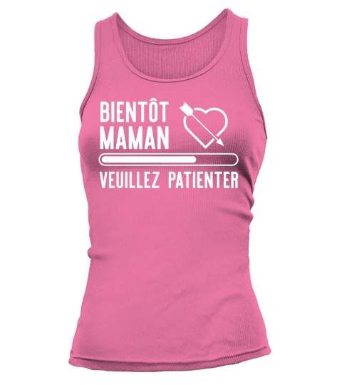 "Bientôt maman" t-shirt humour mère Tank top Woman