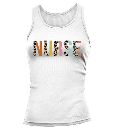 Clinic Nurse Colorful Leopard Print Funny Tank top Woman