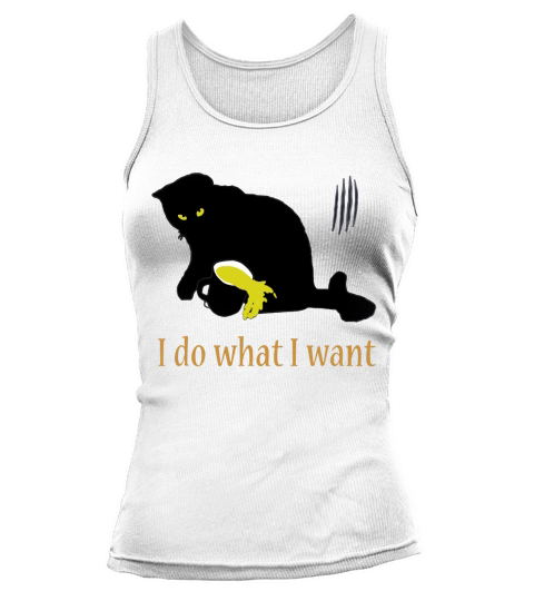 Cute black Cat do what i want Tank top Woman