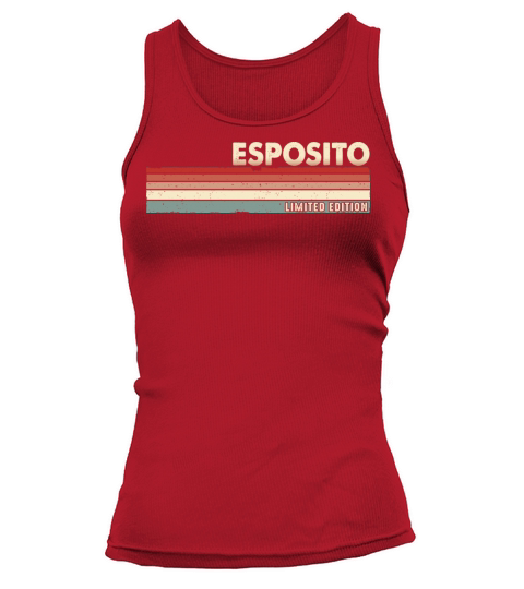 Esposito Funny Retro Vintage Name Surname 80s 90s Tank top Woman