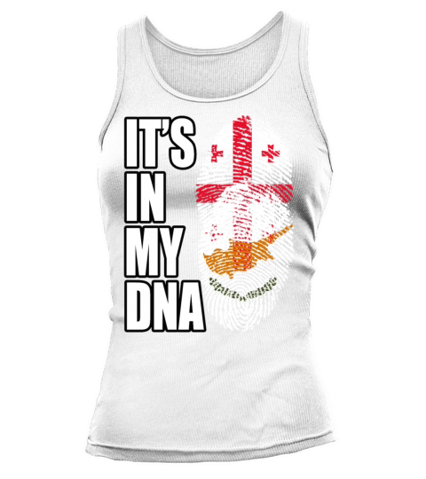 Georgian And Cypriot Mix Heritage DNA Flag Tank top Woman