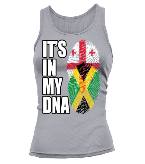 Georgian And Jamaican Mix Heritage DNA Flag Tank top Woman
