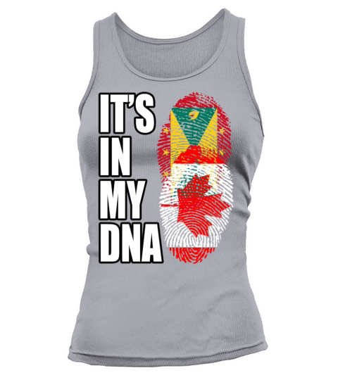 Grenadian And Canadian Mix Heritage DNA Flag Tank top Woman
