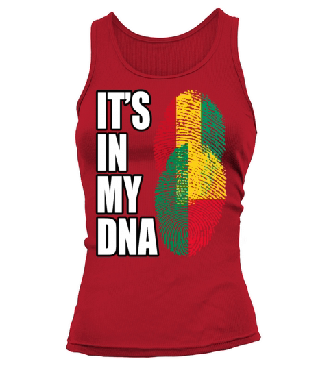 Guinean And Benin Mix Heritage DNA Flag Tank top Woman