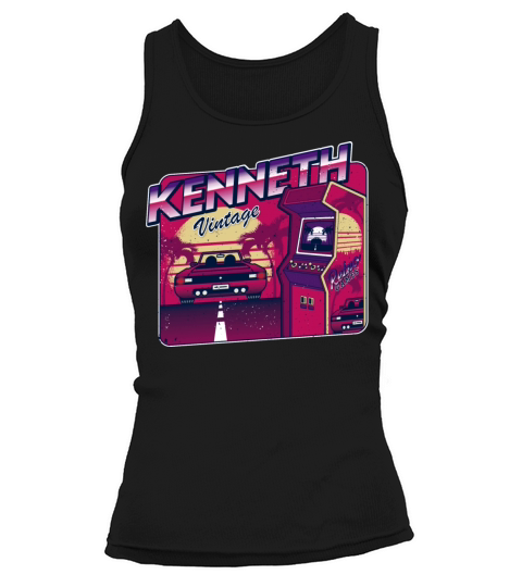 Kenneth - Personalized Vintage Gamer 80s 90s Tank top Woman