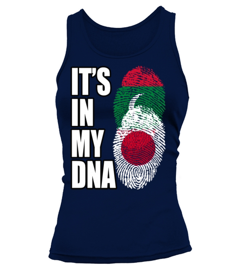 Maldivian And Japanese Mix Heritage DNA Flag Tank top Woman