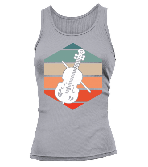 Retro Vintage Cello Musician Cello Player Cellist Tank top Woman