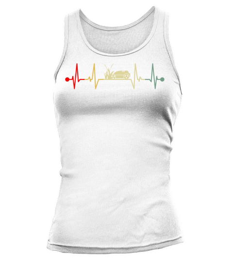 Robot Lawn Mower Heartbeat Vintage Tank top Woman