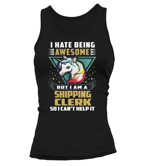 SHIPPING CLERK Job Unicorn Tank top Woman