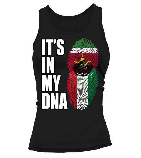 Surinamese And Kuwaiti Vintage Heritage DNA Flag Tank top Woman