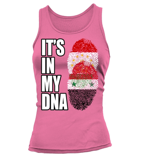 Tajikistani And Syrian Vintage Heritage DNA Flag Tank top Woman
